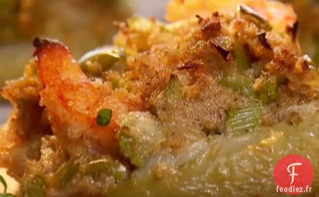 Mirliton Farci aux Crevettes