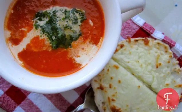 Sopa o Crema de Tomate con Albahaca (Soupe aux Tomates et au Basilic)