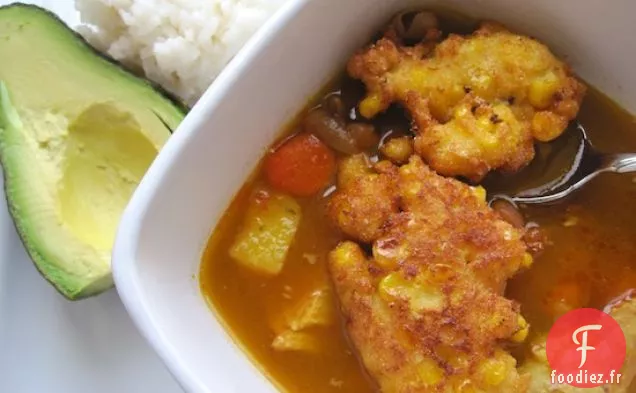 Frijoles Verdes con Torticas de Choclo (Soupe de Haricots avec Beignets de Maïs)
