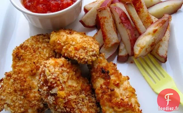Lanières de Poulet Croustillantes Au Four