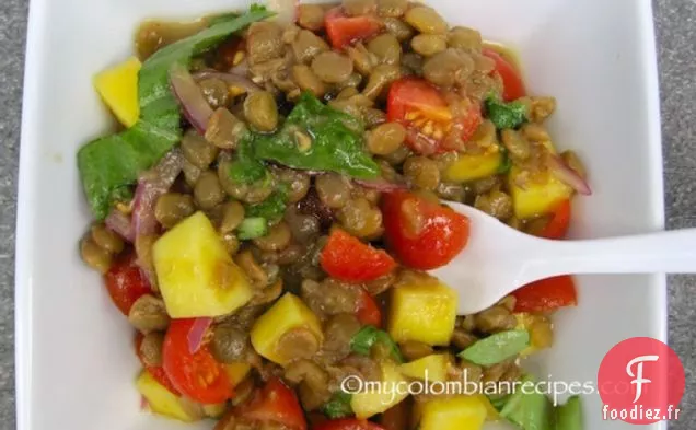 Salade de Lentilles et Mangues