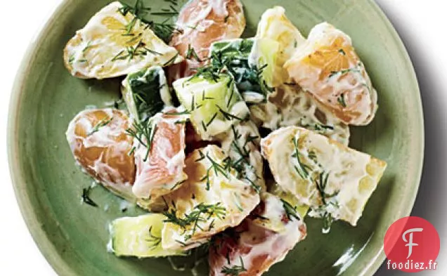 Salade de Pommes de Terre à la Crème Sure et à l'Aneth