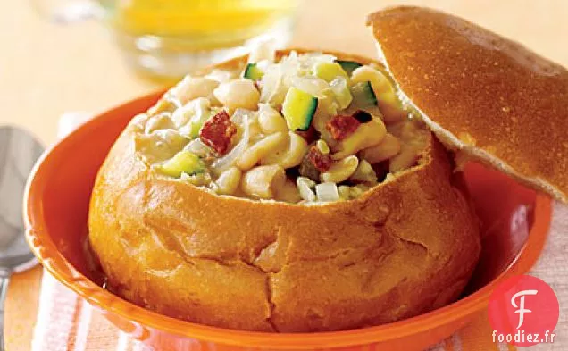 Soupe de Courgettes aux Haricots Blancs