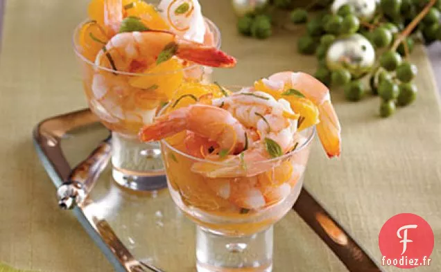 Cocktail de Crevettes et d'Agrumes