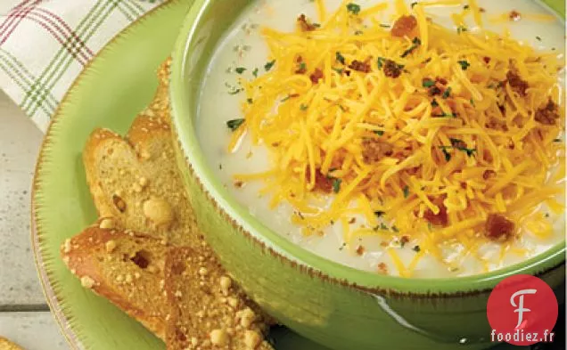 Soupe de Pommes de Terre au Cheddar au Four