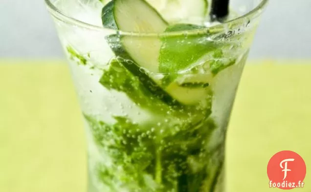 Fizz Menthe, Basilic, Concombre et Citron Vert