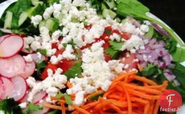 Salade d'épinards à la vinaigrette Coriandre-Citron vert