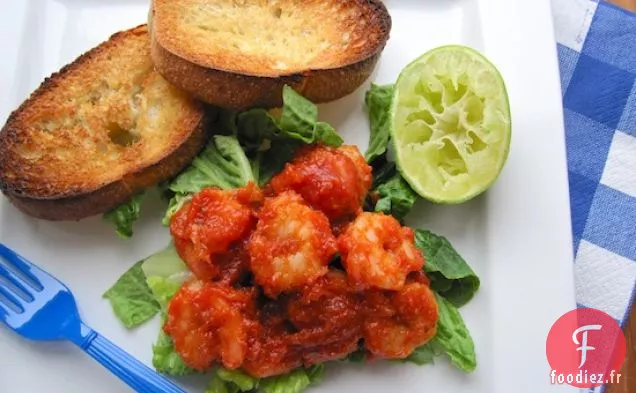 Camarones en Apuro (Crevettes Colombiennes à la Sauce Tomate)