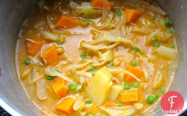 Chou à la Patate Douce Au Lait De Coco