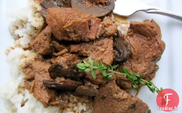 Ragoût de Bœuf Mijoté aux Champignons