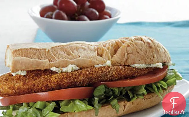 Sandwichs au Tilapia en Croûte de Semoule de Maïs au Beurre de Lime