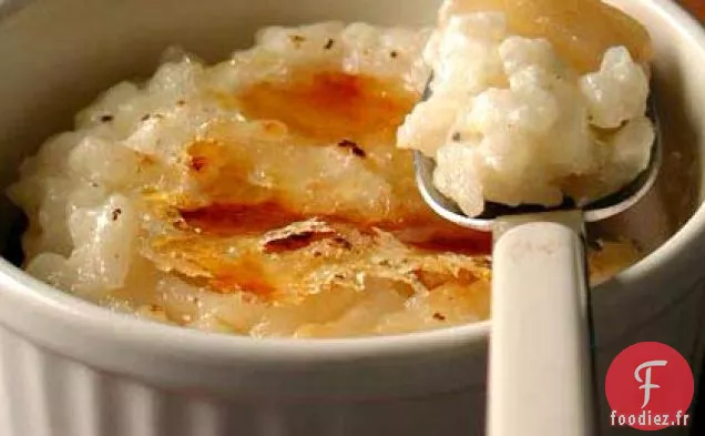 Riz au Lait Caramélisé aux Poires et Raisins Secs