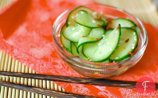 Concombres Marinés Asiatiques
