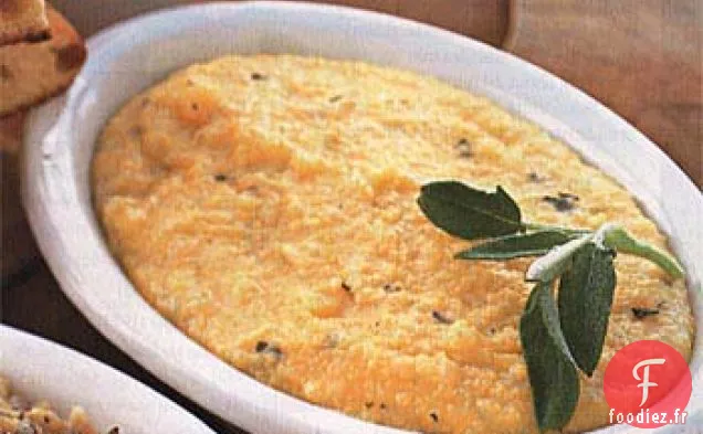 Polenta aux Herbes Fraîches et Fromage Cheddar Blanc