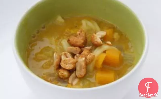 Soupe de Courges, Carottes et Nouilles