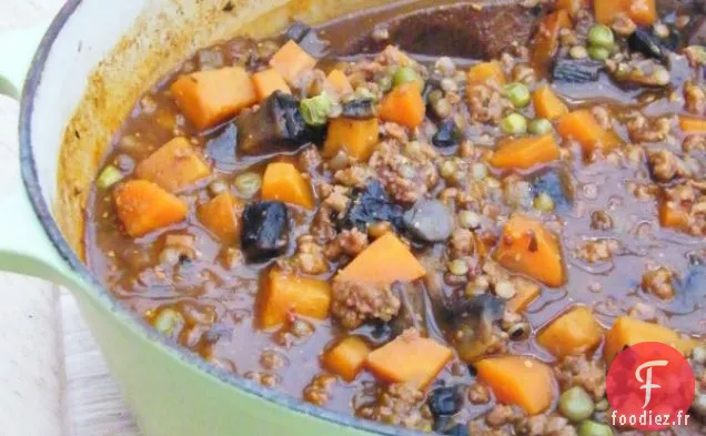 Ragoût de légumes et de lentilles - Régime 5: 2 = 242 calories