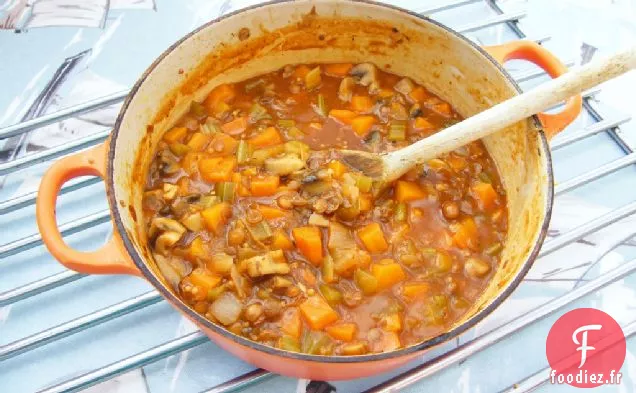 Ragoût Salé de Lentilles et de Haricots