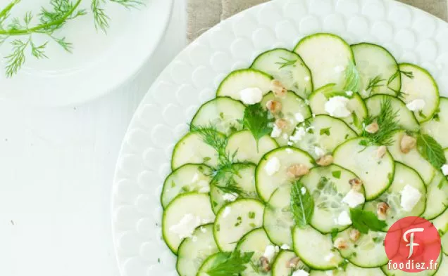 Recette De Salade De Carpaccio De Concombre Et De Courgettes