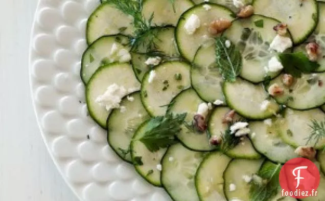 Salade De Carpaccio De Concombre Et Courgettes