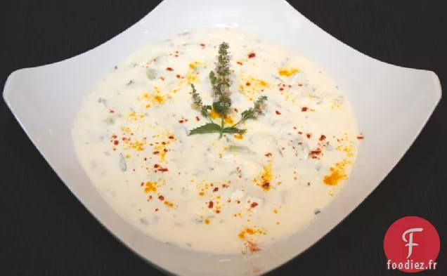 Recette de Raita aux Carottes et au Concombre