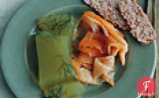 Gravlaks d'Omble Chevalier à la Gelée de Concombre