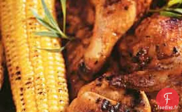 Maïs Grillé au Beurre d'Ail Rôti