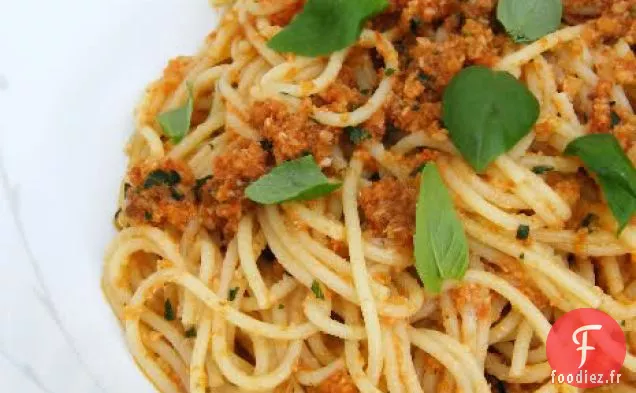 Spaghetti au Pesto alla Siciliana