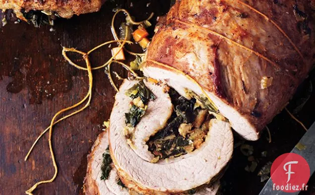 Poitrine de Veau Farcie aux Blettes et aux Champignons