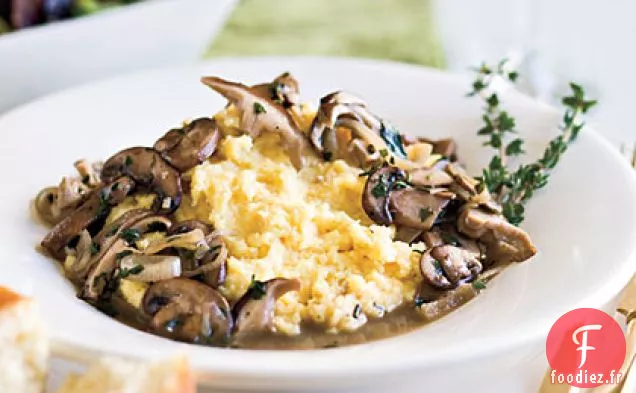 Ragoût de Champignons à la Polenta Crémeuse