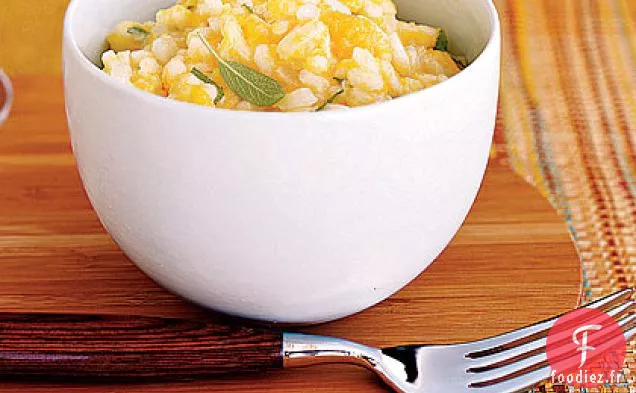 Risotto à la Courge et à l'Ail Rôti
