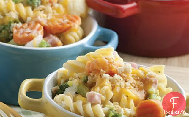 Cuisson au Jambon au Fromage et aux Légumes