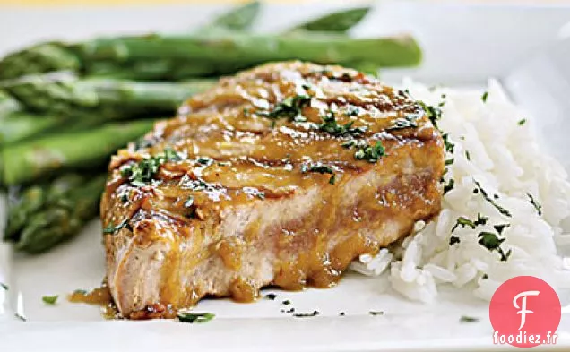 Steaks de Thon avec Glaçage au Wasabi et au Gingembre