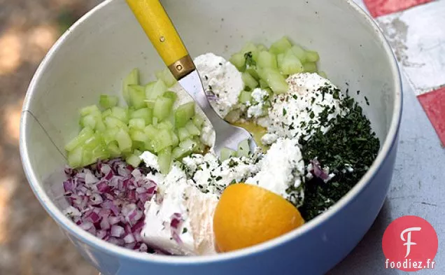 Salade De Concombre Et De Feta