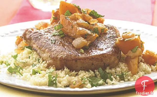 Côtelettes de Porc Épicées à la Courge Musquée