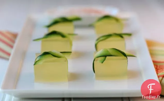 Gelée de Margarita au concombre et au citron vert