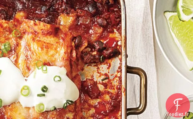 Enchiladas de Bœuf et Haricots Noirs
