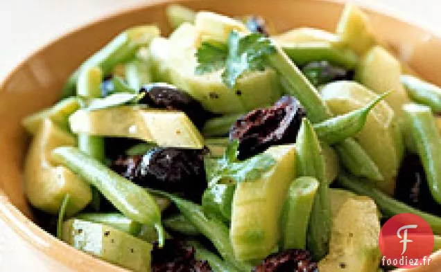 Salade De Concombre, Haricots Verts Et Olives