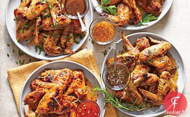 Ailes de Poulet Grillées au Sel et au Poivre