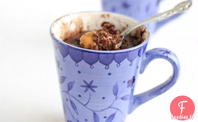 Mug Cake Au Chocolat Et Caramel