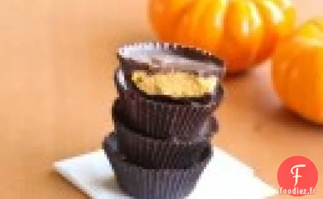 Tasses de Chocolat au Gâteau au Fromage à la Citrouille