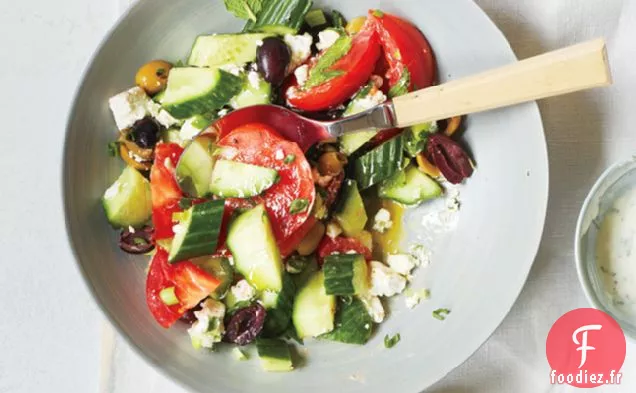 Salade De Concombre, Tomate Et Feta