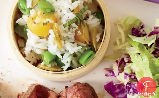 Riz au Jasmin aux Tomates et Cornichons