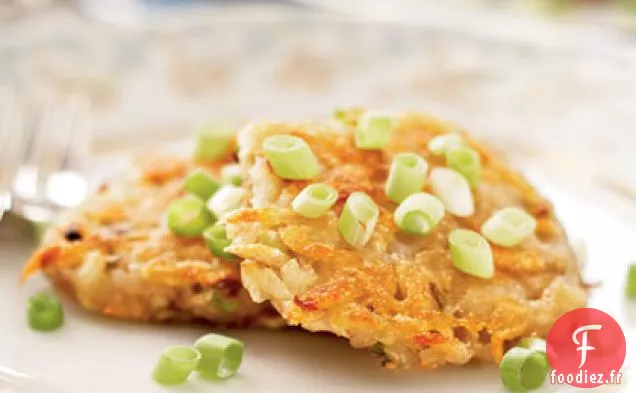Latkes de Pommes de terre - Échalotes