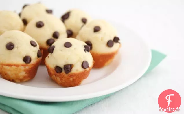 Mini muffins aux crêpes aux pépites de chocolat