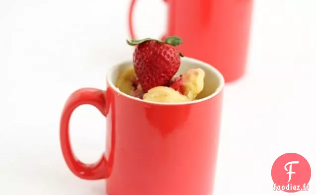 Mug Gâteau aux Fraises Légères