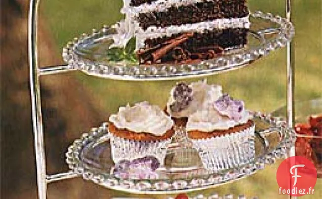 Cupcakes aux Carottes avec Glaçage au Fromage à la Crème au Gingembre