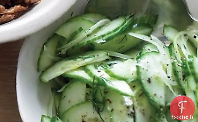 Salade De Concombre Et d'oignons Doux