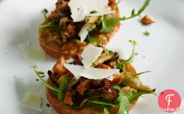Bruschetta Aux Champignons Sauvages