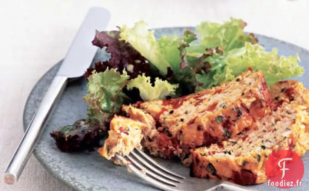 Pain de Viande de Dinde et de Poivron Rouge Rôti