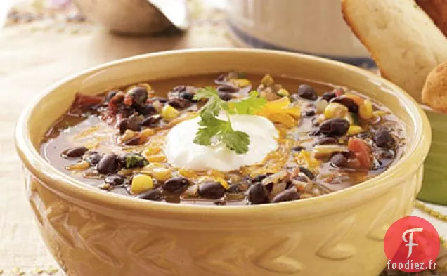 Piment de Haricots Noirs Épicé à Un Pot